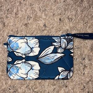 Vera Bradley Navy and White Floral Pouch